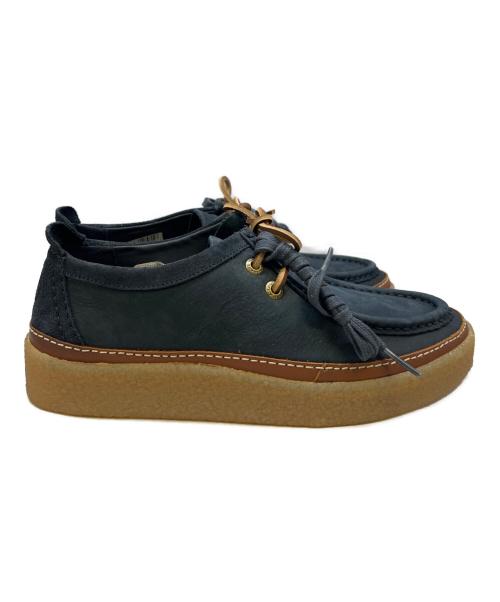 CLARKS（クラークス）CLARKS (クラークス) Clarkwood Moc ネイビー×ブラウン サイズ:7の古着・服飾アイテム