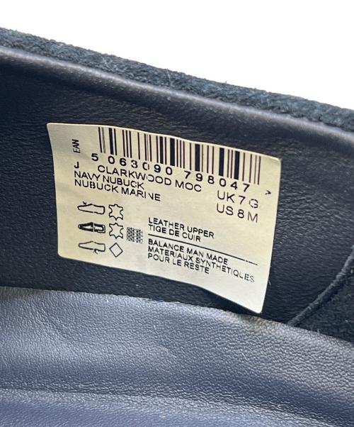 CLARKS（クラークス）CLARKS (クラークス) Clarkwood Moc ネイビー×ブラウン サイズ:7の古着・服飾アイテム