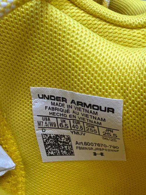 UNDER ARMOUR（アンダーアーマー）UNDER ARMOUR (アンダーアーマー) カリー 13 イエロー サイズ:25.5の古着・服飾アイテム