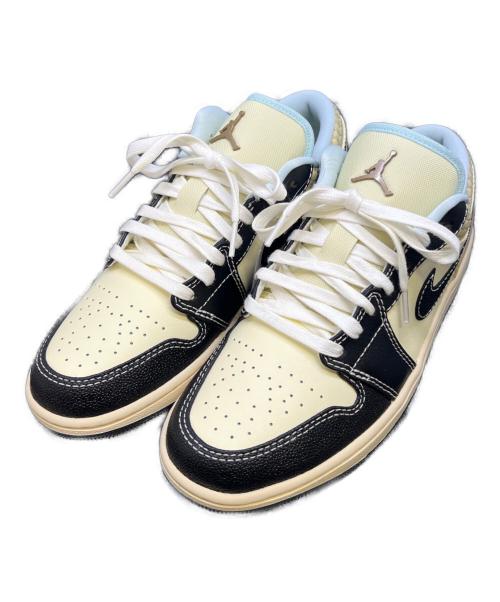 NIKE（ナイキ）NIKE (ナイキ) AIR JORDAN 1 LOW SE ベージュ×ブラック サイズ:27の古着・服飾アイテム