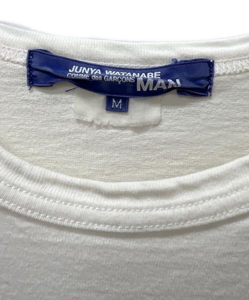 COMME des GARCONS JUNYA WATANABE MAN（コム デ ギャルソン ジュンヤ ワタナベ マン）COMME des GARCONS JUNYA WATANABE MAN (コム デ ギャルソン ジュンヤ ワタナベ マン) 半袖カットソー ホワイト サイズ:Mの古着・服飾アイテム