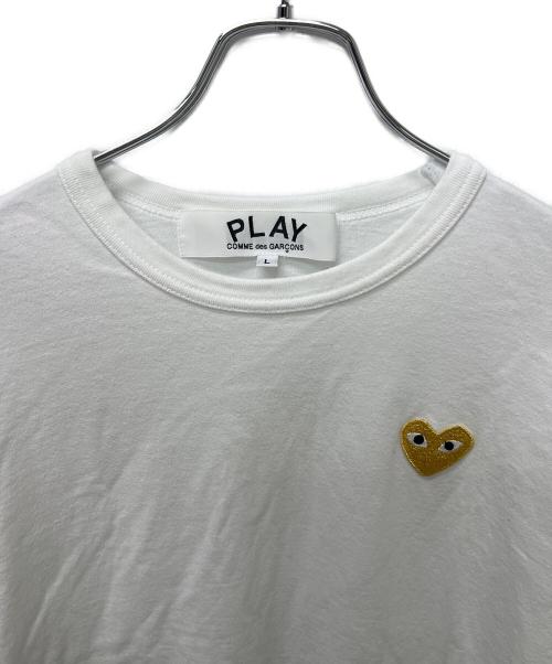PLAY COMME des GARCONS（プレイコムデギャルソン）PLAY COMME des GARCONS (プレイコムデギャルソン) 半袖カットソー ホワイト サイズ:Ｌの古着・服飾アイテム