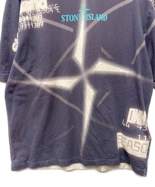 STONE ISLAND（ストーンアイランド）STONE ISLAND (ストーンアイランド) SS Y2K Compass Tee ブルー サイズ:Mの古着・服飾アイテム
