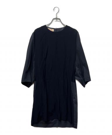 中古・古着通販】MARNI (マルニ) ラグランワンピース ネイビー サイズ