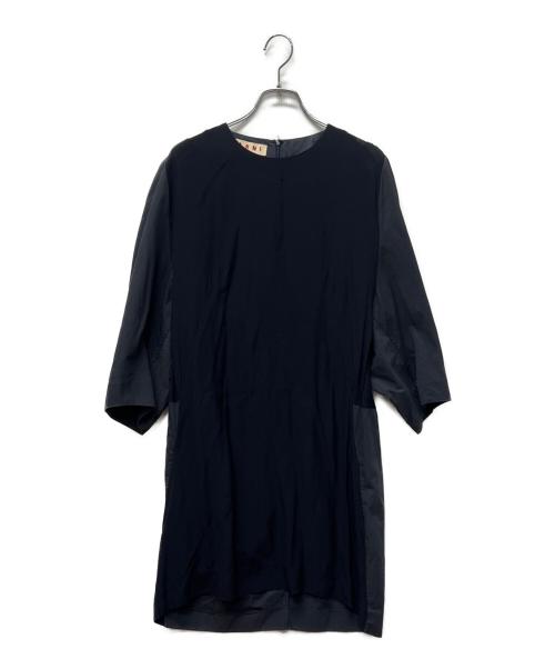 MARNI（マルニ）MARNI (マルニ) ラグランワンピース ネイビー サイズ:３８の古着・服飾アイテム