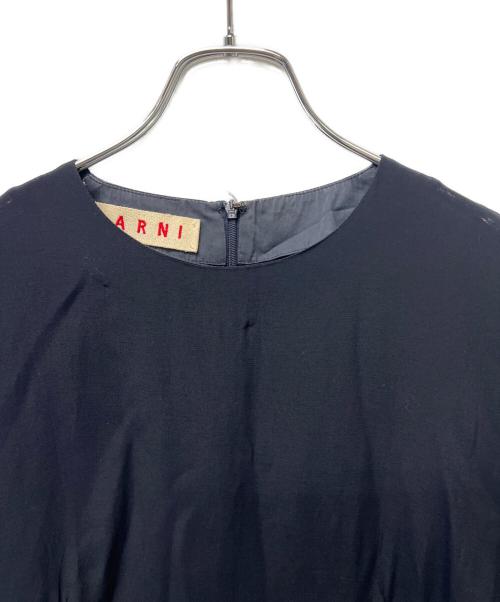 MARNI（マルニ）MARNI (マルニ) ラグランワンピース ネイビー サイズ:３８の古着・服飾アイテム
