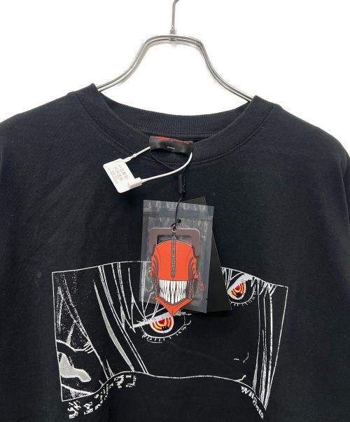 WHOOSIS（フーシス）WHOOSIS (フーシス) チェンソーマンロングスリーブカットソー ブラック サイズ:ＸＬの古着・服飾アイテム