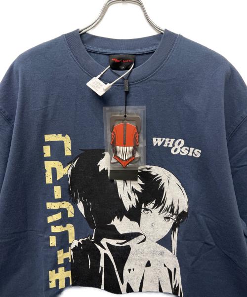 WHOOSIS（フーシス）WHOOSIS (フーシス) チェンソーマンTシャツ ブルー サイズ:XXLの古着・服飾アイテム
