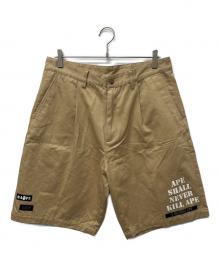 A BATHING APE（アベイシングエイプ）の古着「ハーフパンツ」｜ベージュ