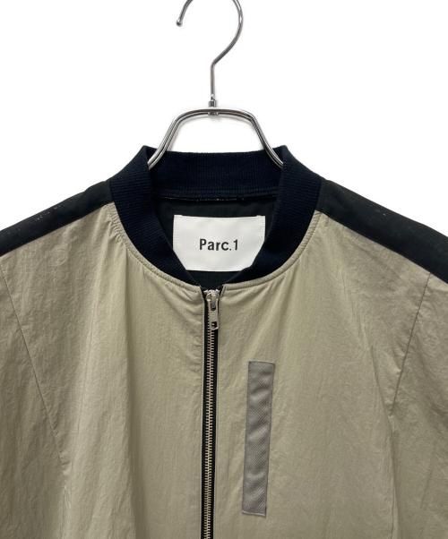 Parc.1（パルクアン）Parc.1 (パルクアン) ナイロンタフタ×シアーベスト ベージュ×ブラック サイズ:１の古着・服飾アイテム