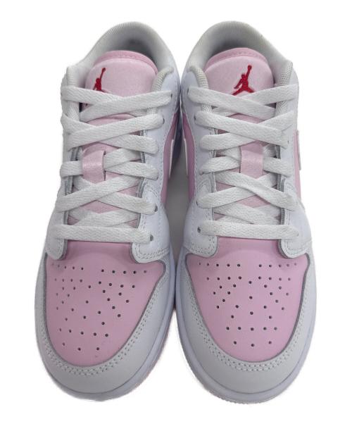 NIKE（ナイキ）NIKE (ナイキ) GS Air Jordan 1 Low ピンク×ホワイト サイズ:23cmの古着・服飾アイテム