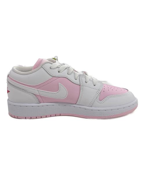 NIKE（ナイキ）NIKE (ナイキ) GS Air Jordan 1 Low ピンク×ホワイト サイズ:23cmの古着・服飾アイテム