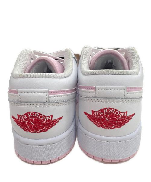 NIKE（ナイキ）NIKE (ナイキ) GS Air Jordan 1 Low ピンク×ホワイト サイズ:23cmの古着・服飾アイテム