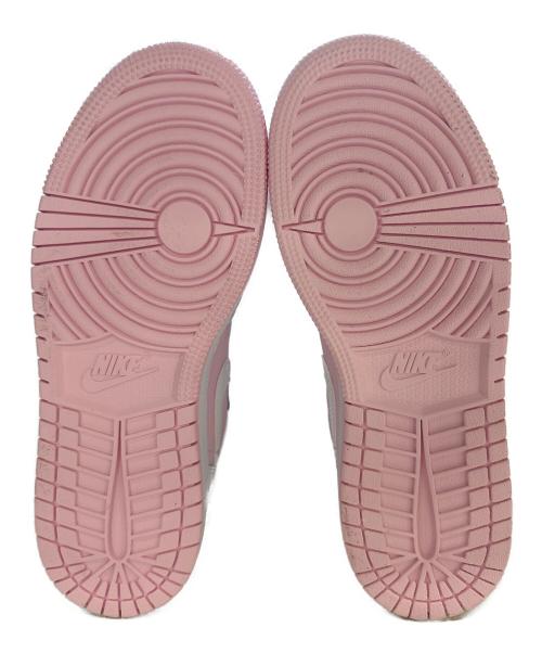 NIKE（ナイキ）NIKE (ナイキ) GS Air Jordan 1 Low ピンク×ホワイト サイズ:23cmの古着・服飾アイテム