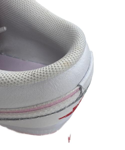 NIKE（ナイキ）NIKE (ナイキ) GS Air Jordan 1 Low ピンク×ホワイト サイズ:23cmの古着・服飾アイテム