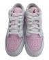 NIKE (ナイキ) GS Air Jordan 1 Low ピンク×ホワイト サイズ:23cm：10000円