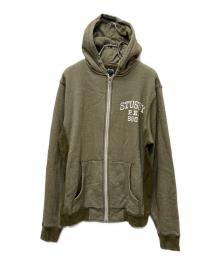 stussy（ステューシー）の古着「ジップパーカー」｜オリーブ
