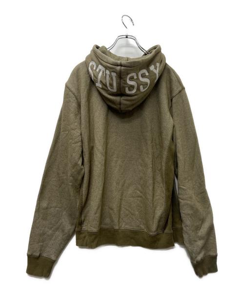 stussy（ステューシー）stussy (ステューシー) ジップパーカー オリーブ サイズ:Mの古着・服飾アイテム