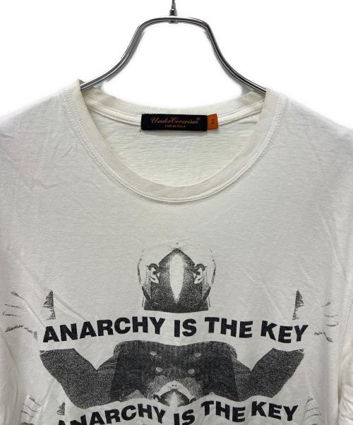 UNDERCOVERISM（アンダーカバーイズム）UNDERCOVERISM (アンダーカバーイズム) ANARCHY IS THE KEY Tシャツ ホワイト サイズ:２の古着・服飾アイテム