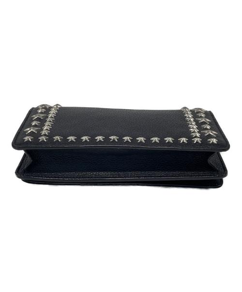 JIMMY CHOO（ジミーチュウ）JIMMY CHOO (ジミーチュウ) チェーンショルダーバッグ ブラックの古着・服飾アイテム