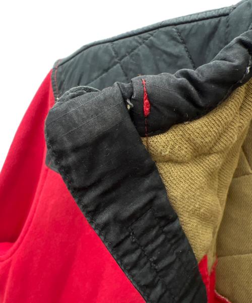 POLO RALPH LAUREN（ポロ・ラルフローレン）POLO RALPH LAUREN (ポロ・ラルフローレン) ハーフジッププルオーバースウェット レッド×ブラック サイズ:Ｌの古着・服飾アイテム