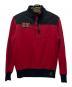 POLO RALPH LAUREN（ポロ・ラルフローレン）の古着「ハーフジッププルオーバースウェット」｜レッド×ブラック