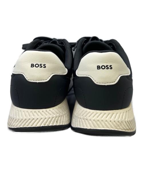 HUGO BOSS（ヒューゴ ボス）HUGO BOSS (ヒューゴ ボス) スニーカー ブラック×ホワイト サイズ:42の古着・服飾アイテム