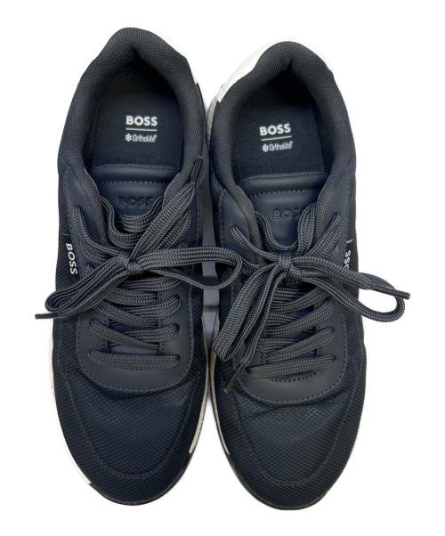 HUGO BOSS（ヒューゴ ボス）HUGO BOSS (ヒューゴ ボス) スニーカー ブラック×ホワイト サイズ:42の古着・服飾アイテム