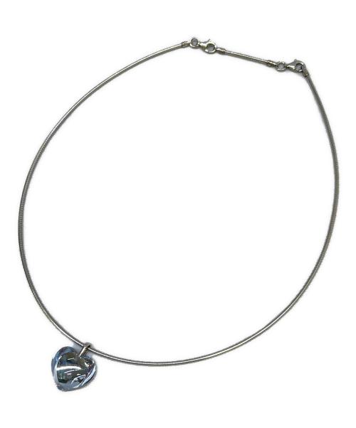 Baccarat（バカラ）Baccarat (バカラ) ハートチャームネックレス シルバーの古着・服飾アイテム