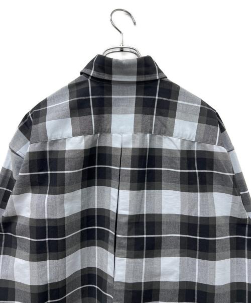 FRED PERRY（フレッドペリー）FRED PERRY (フレッドペリー) クロップドシャツ ブルー×ブラック サイズ:10の古着・服飾アイテム