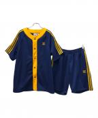 adidas Originalsアディダスオリジナル）の古着「Track Top/Pant」｜ネイビー×イエロー
