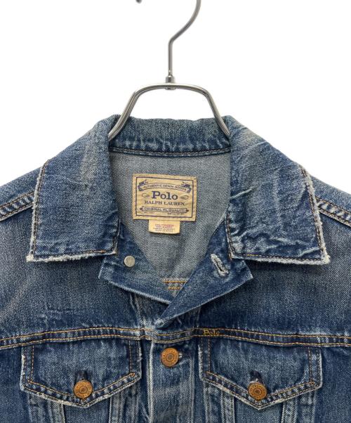 POLO RALPH LAUREN（ポロ・ラルフローレン）POLO RALPH LAUREN (ポロ・ラルフローレン) デニムジャケット ブルー サイズ:XXSの古着・服飾アイテム