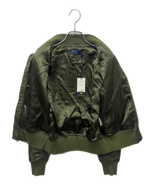POLO RALPH LAUREN（ポロ・ラルフローレン）POLO RALPH LAUREN (ポロ・ラルフローレン) MA-1ジャケット カーキ サイズ:ＸＳの古着・服飾アイテム