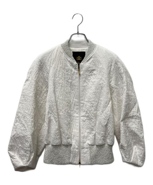 DRAWER（ドゥロワー）DRAWER (ドゥロワー) パフィージャガードブルゾン ホワイト サイズ:３６の古着・服飾アイテム