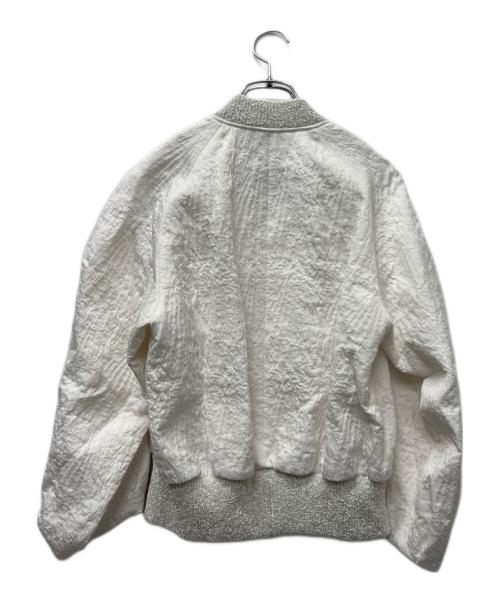 DRAWER（ドゥロワー）DRAWER (ドゥロワー) パフィージャガードブルゾン ホワイト サイズ:３６の古着・服飾アイテム