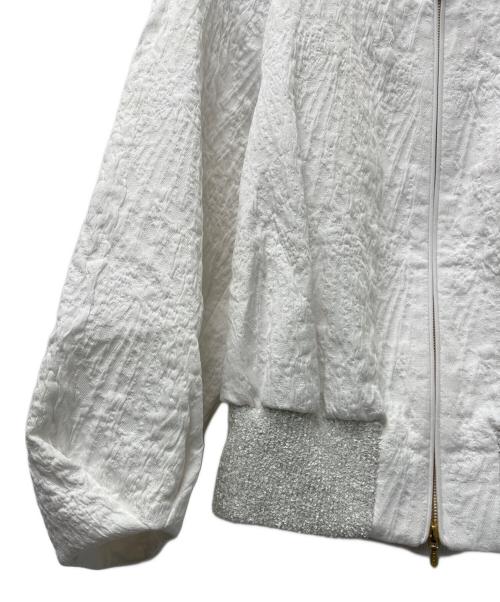 DRAWER（ドゥロワー）DRAWER (ドゥロワー) パフィージャガードブルゾン ホワイト サイズ:３６の古着・服飾アイテム