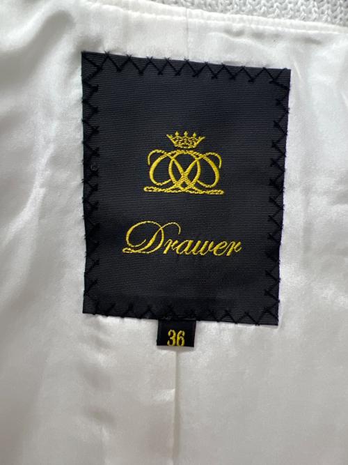 DRAWER（ドゥロワー）DRAWER (ドゥロワー) パフィージャガードブルゾン ホワイト サイズ:３６の古着・服飾アイテム