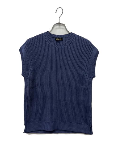 DRAWER（ドゥロワー）DRAWER (ドゥロワー) ニットベスト ブルー サイズ:不明の古着・服飾アイテム