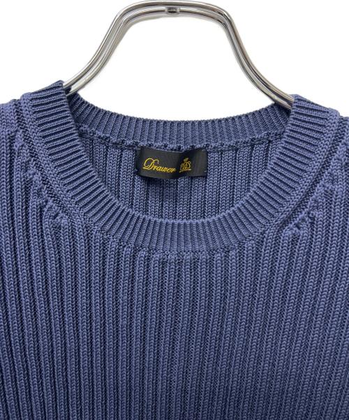 DRAWER（ドゥロワー）DRAWER (ドゥロワー) ニットベスト ブルー サイズ:不明の古着・服飾アイテム