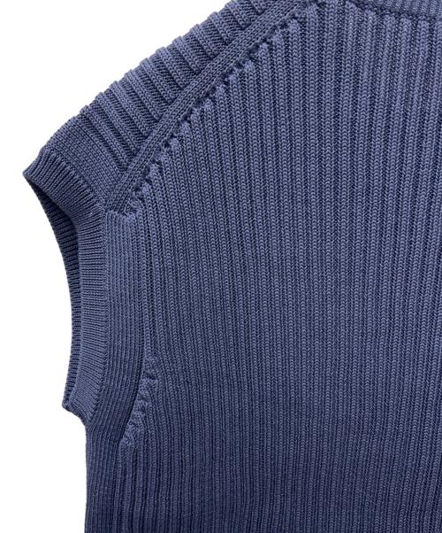 DRAWER（ドゥロワー）DRAWER (ドゥロワー) ニットベスト ブルー サイズ:不明の古着・服飾アイテム