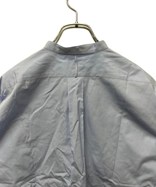 DRAWER（ドゥロワー）DRAWER (ドゥロワー) コットン バンドカラーシャツ ブルー サイズ:３６の古着・服飾アイテム
