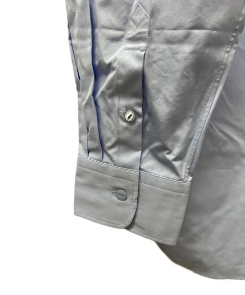 DRAWER（ドゥロワー）DRAWER (ドゥロワー) コットン バンドカラーシャツ ブルー サイズ:３６の古着・服飾アイテム