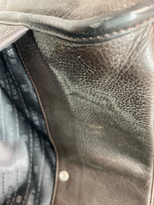 LOEWE（ロエベ）LOEWE (ロエベ) レザーショルダーバッグ ブラウンの古着・服飾アイテム