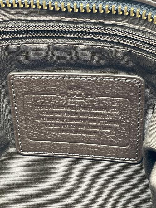 COACH（コーチ）COACH (コーチ) 2WAYバッグ ネイビー×ブラウンの古着・服飾アイテム
