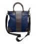 COACH (コーチ) 2WAYバッグ ネイビー×ブラウン：10000円