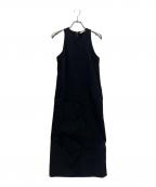 BACCAバッカ）の古着「コットンピケ タンクトップドレス ワンピース」｜ブラック