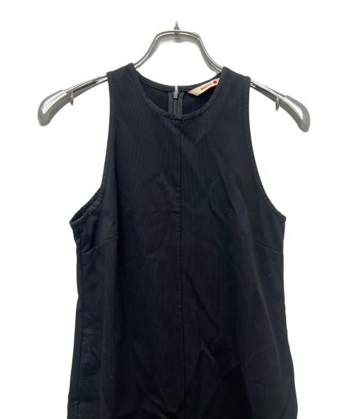 BACCA（バッカ）BACCA (バッカ) コットンピケ タンクトップドレス ワンピース ブラック サイズ:３４の古着・服飾アイテム