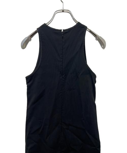 BACCA（バッカ）BACCA (バッカ) コットンピケ タンクトップドレス ワンピース ブラック サイズ:３４の古着・服飾アイテム