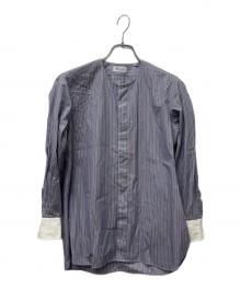 Cbarvet（シャルベ）の古着「長袖シャツ」｜ブルー×グレー