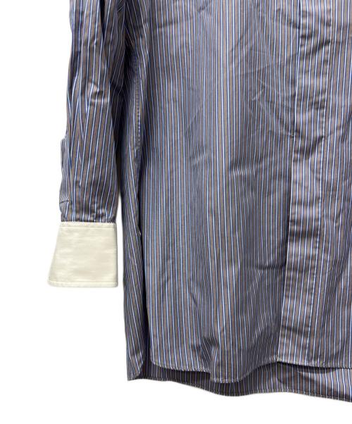 Cbarvet（シャルベ）Cbarvet (シャルベ) 長袖シャツ ブルー×グレー サイズ:１４の古着・服飾アイテム